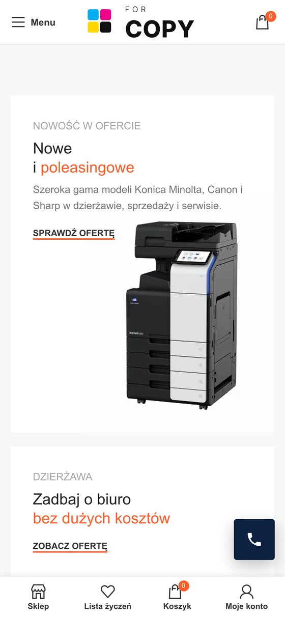 ForCopy na telefonie
