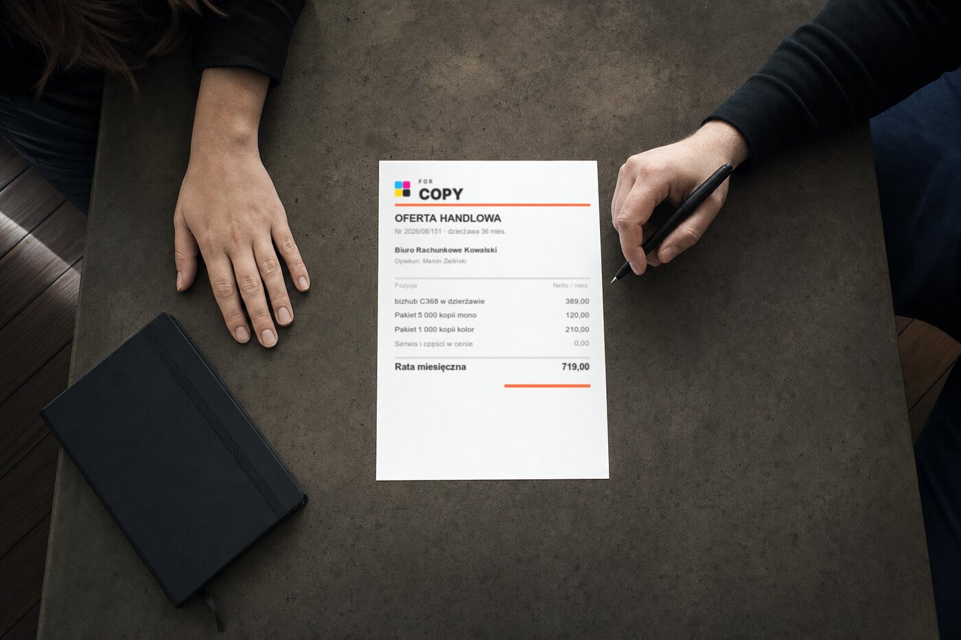 Oferta na spotkaniu — ForCopy