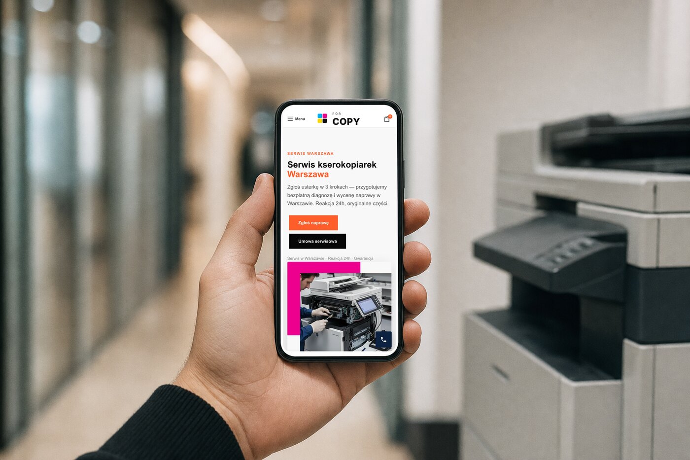 Serwis lokalny w telefonie — ForCopy